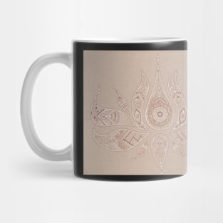 Lotus Henna Flower Mug